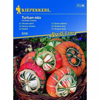 Декоративна тиква Turban, смес изображение 5
